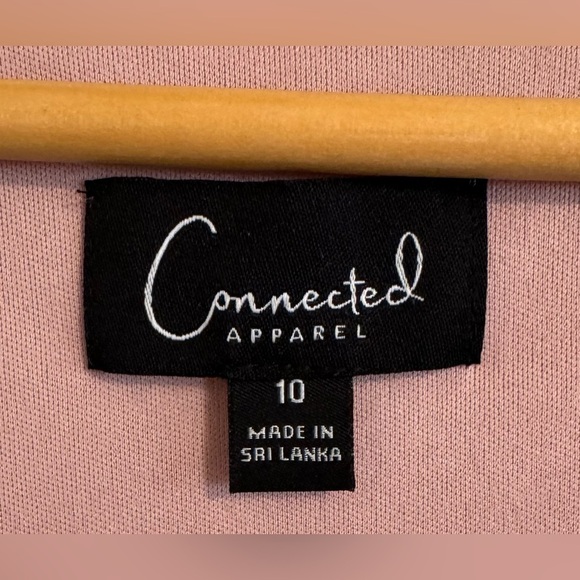 Connected Apparel Women’s Lace Sequined Floral Knee Length Sheath Dress Size 10 - Picture 7 of 7